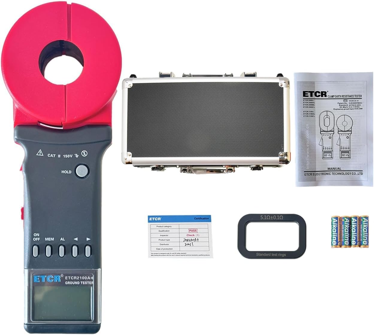ETCR2100A+ Digital Earth Resistance Clamp Meter Tester 0.01-200ω