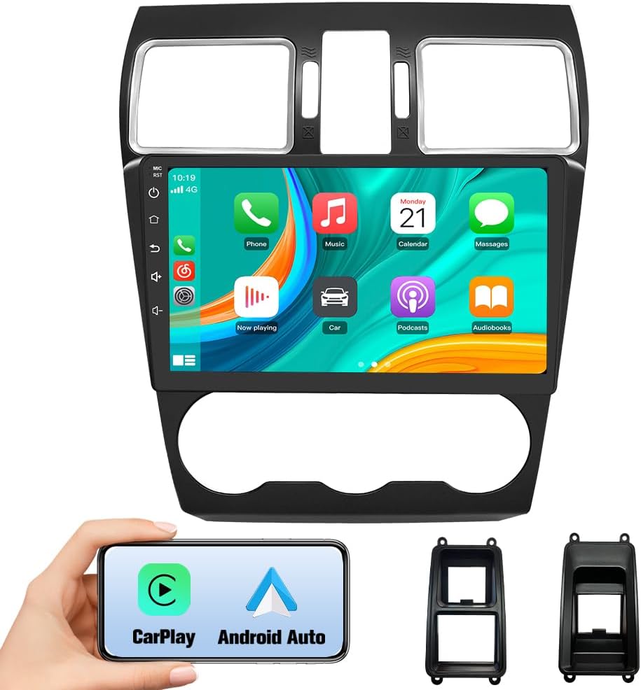 Junsun 5G WiFi 64GB ROM Car Radio Stereo for Subaru Forester 2015 2016 2017 2018 Suitable for Factory Sounds System,Wireless CarPlay/Android Auto,GPS DSP RDS,Upgrade BT 5.0 AM/FM