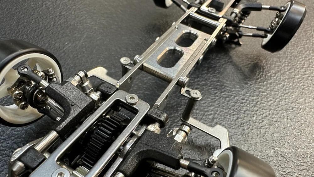 Helidirect Supper-G RTS V0 1/24 RC Drift Car RWD Stainless Steel Main Chassis Kit (Rhino Racing) - Remote Control, RC Drift Car Almost Full Assembled Chassis Kit