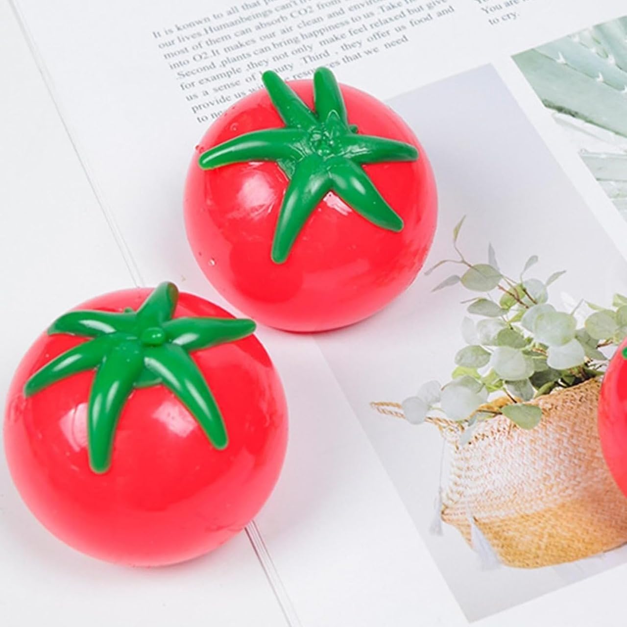 JAPSI Tomato Stress Ball Set of 2 Pcs | Soft Foam Ball Toy for Kids and Adult | Stress Relief Squeezable Toys for Hand Exercise | Tomato Balls for Children | Splat Ball (B0CYM18LF7) Amazon Price History, Amazon Price Tracker