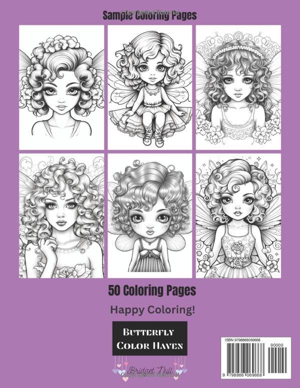 Miniatura 2 de Fairy Cuties 50 Fairy Cuties Coloring Pages for Relaxation and Stress Relief Fun for all ages