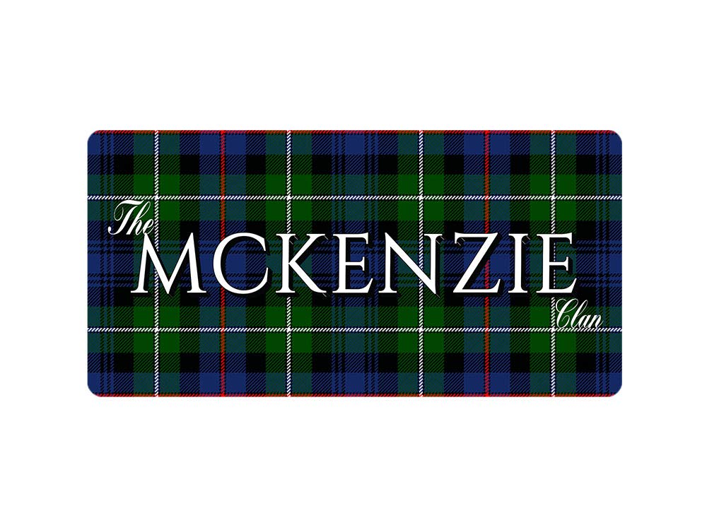 McMug - The Mckenzie Clan (Mckenzie Modern Tartan) - Metal Sign, Decorative Sign, 200mm x 100mm