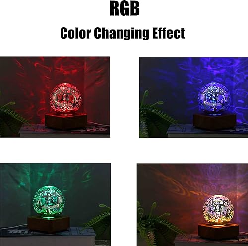 Miniatura 1 de Lámpara LED de fuegos artificiales 3D con efecto de estrella, luz nocturna colorida, lámpara de proyector USB, bola de cristal mágica, luz nocturna