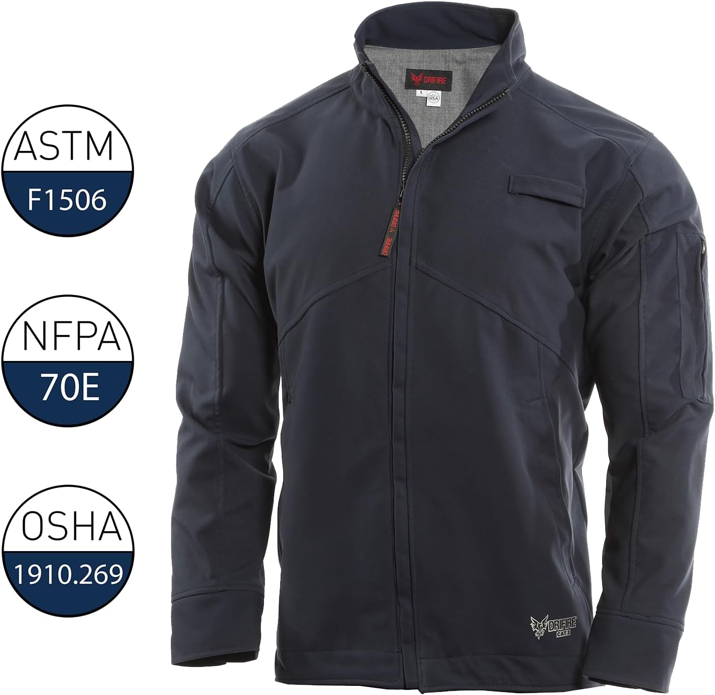 DRIFIRE Men's Flame Resistant Windbreaker Jacket, Cat 3 - Image 3