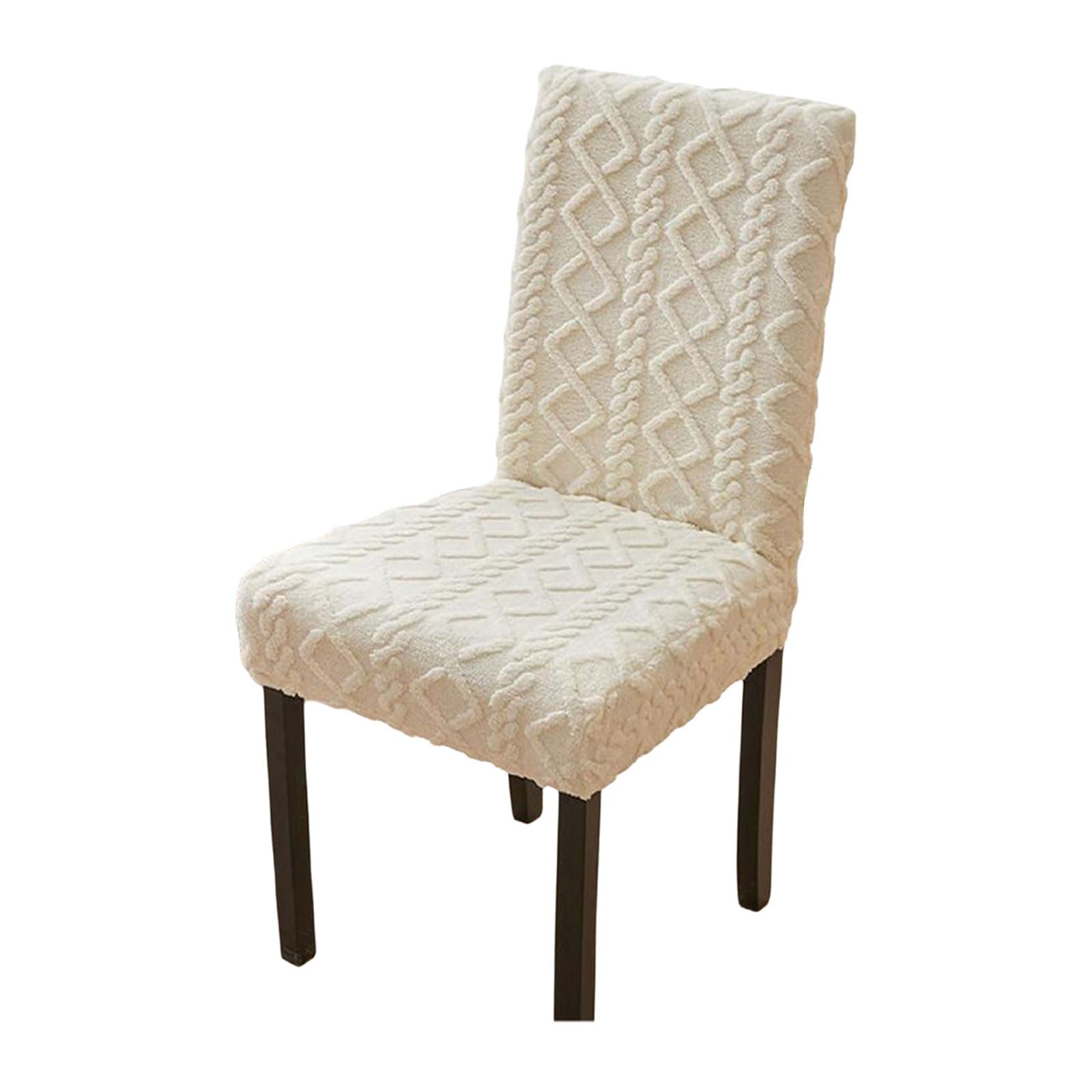 Mllepjdh Jacquards Stretchable Chair Covers Elegant Seats Slipcover for Kitchen and Banquets Seating Plushes Chair Covers