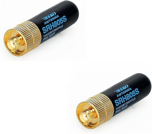 NSKI SRH805S SMA-F - Antena hembra de doble banda para radio GT-3 UV-5R BF-888s