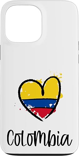 Funda de regalo para iPhone 13 Pro Max Colombia Heart Art Cool Sudamérica Español Colombiano