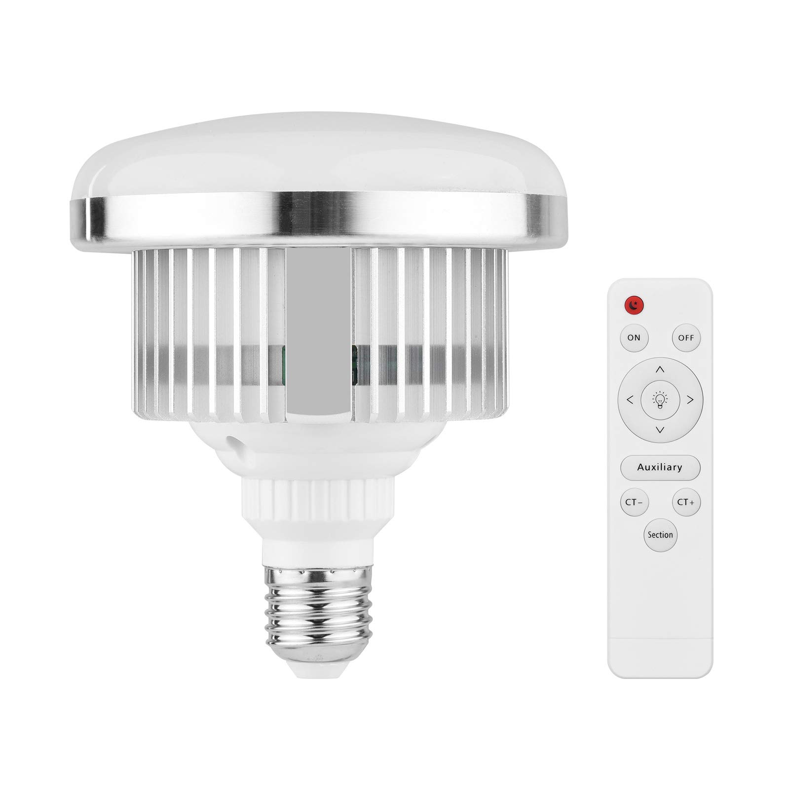 Andoer 45W E27 LED Ampoule vidéo lumière Bicolore 3000K-6000K avec télécommande Large Tension AC110 ~ 235V pour Studio Portrait Photographie Maison éclairage de la Maison