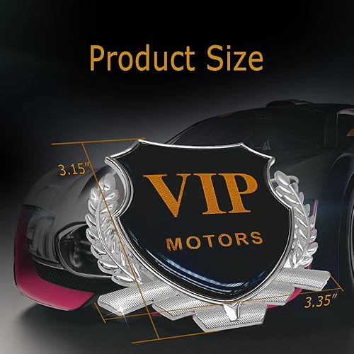 Miniatura 2 de Adhesivo de metal VIP 3D para automóvil, decoración de emblema de automóvil, decoración de automóvil, calcomanías de insignia VIP para automóviles,