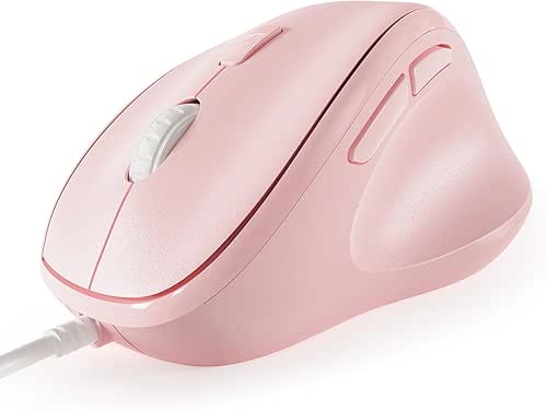 Micropack Ergonomic Mouse Wired for Laptop, PC Computer and Desktop,