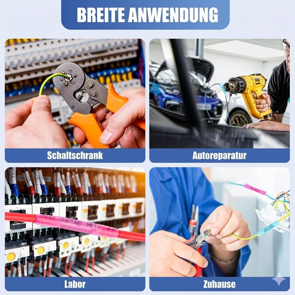 20x Stoßverbinder 22-16AWG Mit Schrumpfschlauch – Wasserdicht IP68, Für KFZ, Boot & Marine