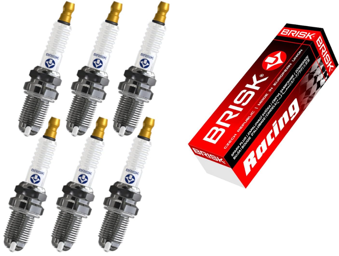 BRISK Premium Racing DOR15LGS 3026 Bougies d'allumage, 6 pièces