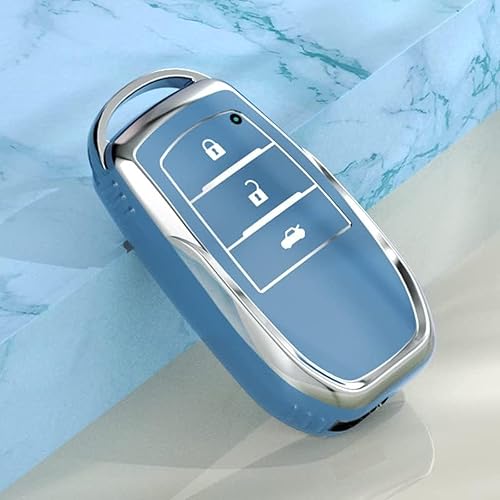Miniatura 6 de DOUKI TPU Car Key Fob Cover Case Holder Shell Protector, for Toyota Coralla RAV4 Crown Hilux Fortuner Camry Land Cruiser Prado Highland