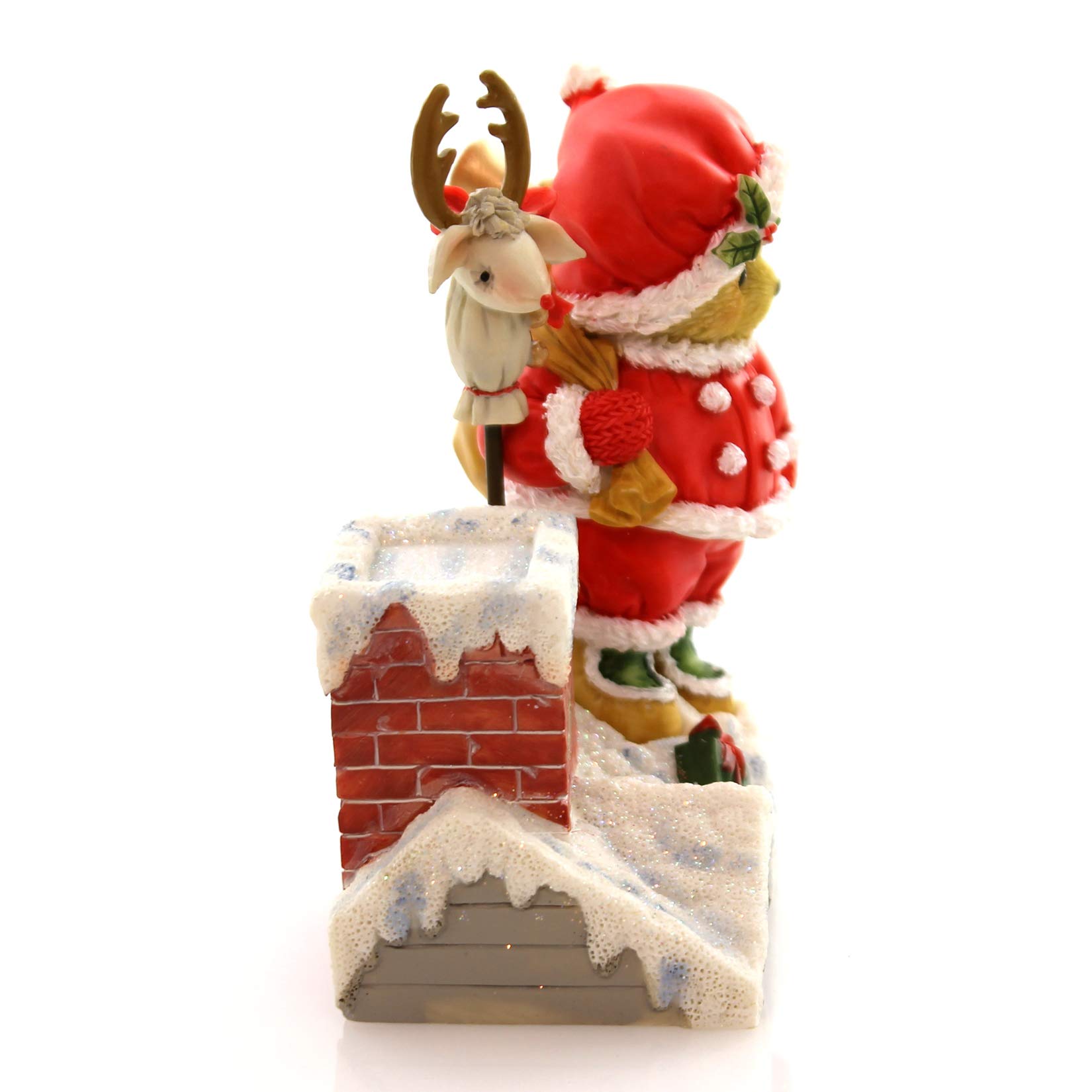 Amazon.com: Enesco Cherished Teddies 4047378 Santa on Rooftop with