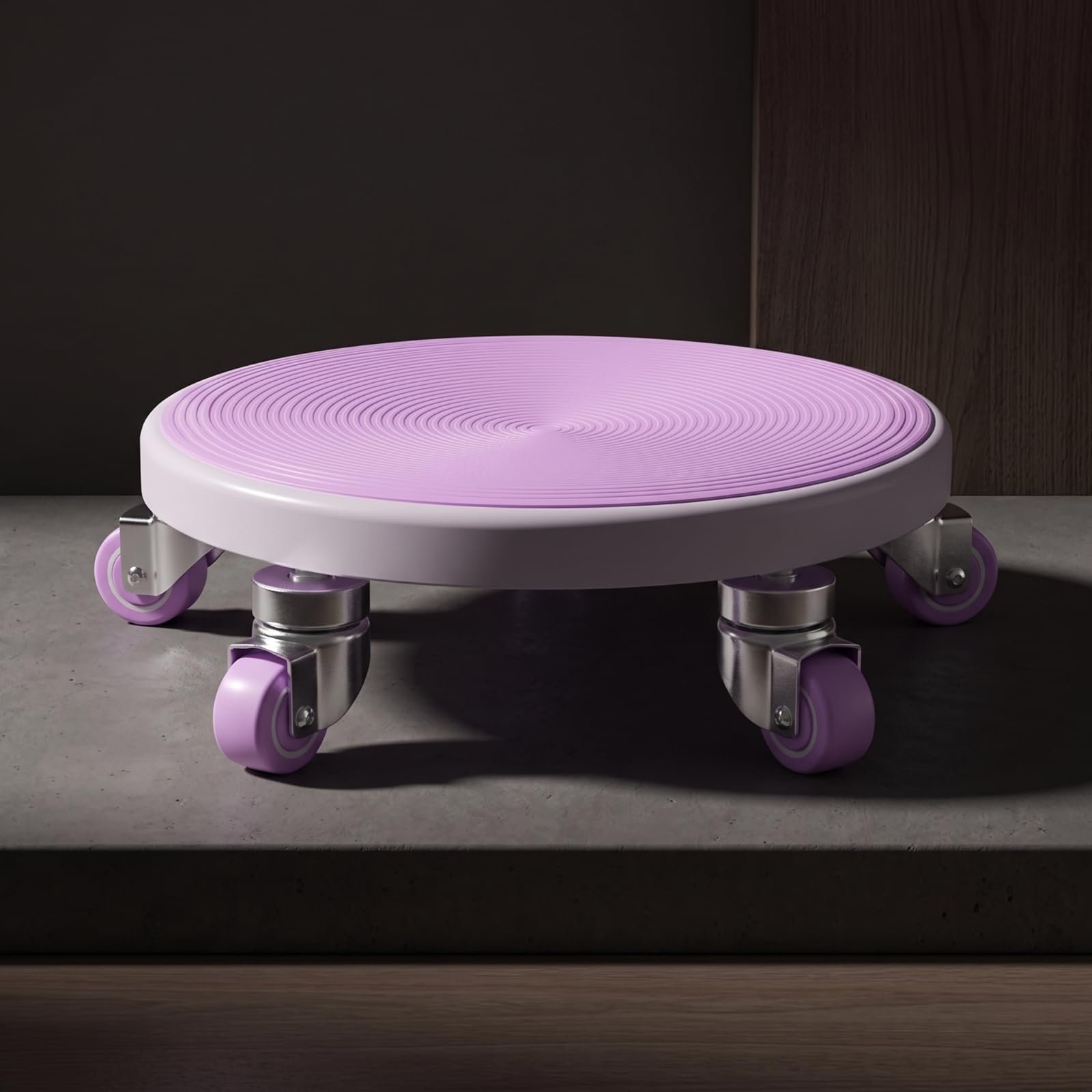 Rullo Addominale a Sei Rotelle Ruota, Array, Viola Romantico, Modello Aggiornato A Sei Ruote Con Tappetino Rotondo In Omaggio