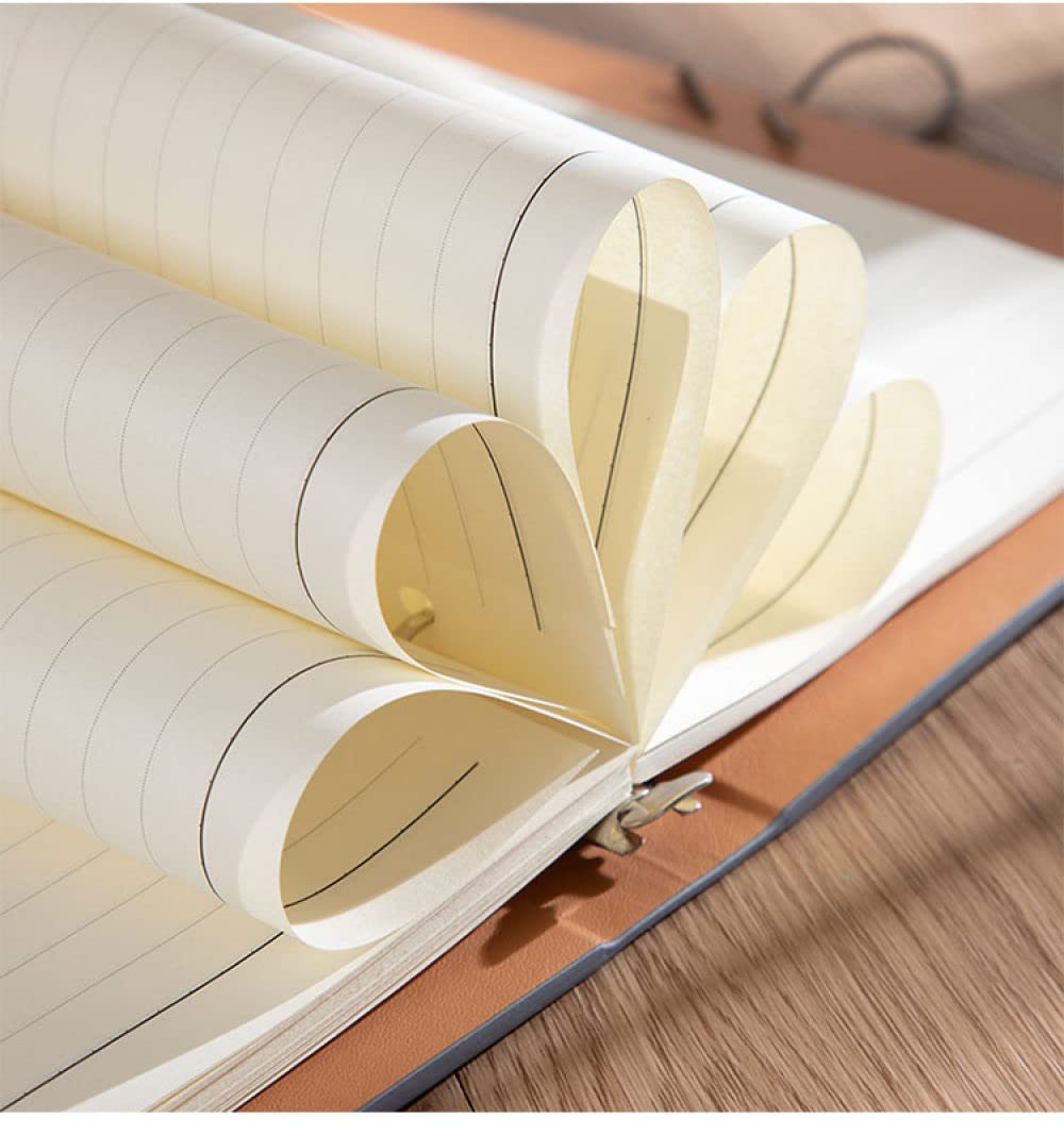 A6 A5 B5 Kunstleder Spiralnotizbuch und Tagebuch Hardcover Notizbuch Agenda Organizer Ringplaner nachfüllbar, A6 Braun, 2St