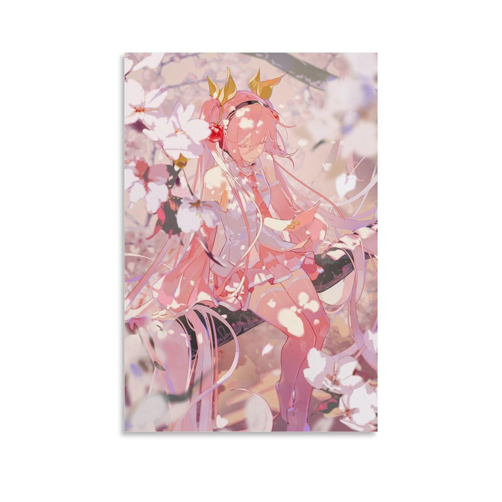 Amazon｜アートデリ ポスター アートパネル 初音ミク 桜ミク 絵画 壁