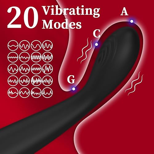 Miniatura 3 de Juguetes sexuales con vibrador de punto G, juguetes para adultos con 20 potentes vibraciones, estimulación vaginal del clítoris y anal, masajeadores