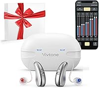Vivtone Xpure 2.0 Bluetooth Hearing Aids: Rechargeable OTC with App Control, Calls & Music Streaming for Seniors