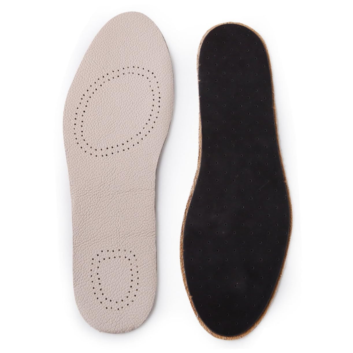 FRCOLOR 1 Pair Leather Insoles Sports Insoles Sports Shoe Pads Cowhide Insoles Breathable Insoles