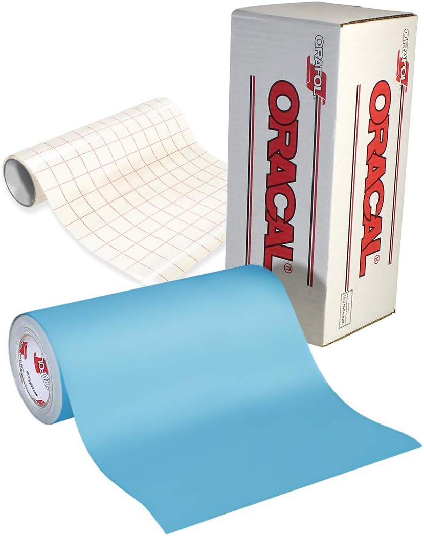 ORACAL Oramask 813 Low-Tack Paint Stencil Vinyl Roll Bundle (40ft x 1ft w/Transfer Paper)