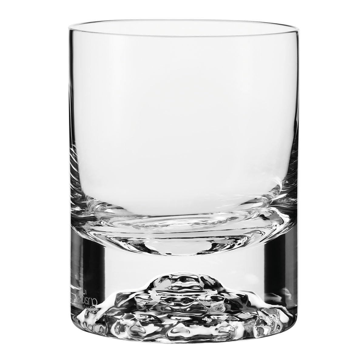 KROSNO Szklanki do whisky i szkockiej | Komplet 2 x 300 ml | Kolekcja Perfect Serve | Produkcja ręczna | Efektowne tłoczenie, Grube dno | Na prezent | Bezołowiowe szkło kryształowe | Mycie ręczne