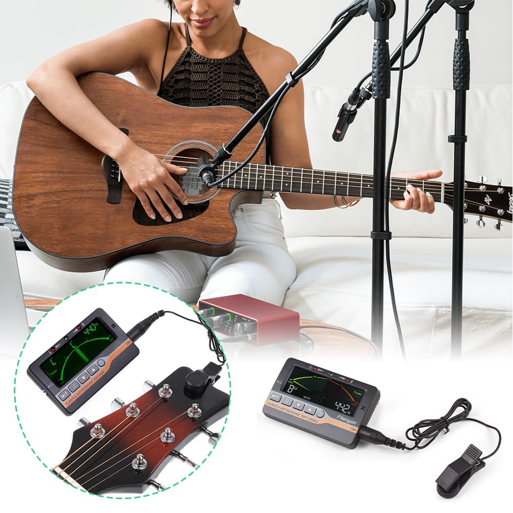 Métronome Électronique 3 en 1, Accordeur de D'instruments à Vent Numérique Générateur Sons Métronomes avec Clip Ramassage pour Sax Chromatique Flûte Clarinette Guitare Violon Calebasse