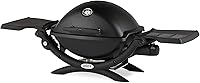 Weber Q1200 Portable Gas Grill Black - 8500 BTU 1-Burner Liquid Propane Travel Camping Grill with Cast Iron Grates & Electronic Ignition