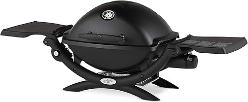 Miniatura 2 de Weber Q 1200 - Parrilla de gas, color negro con tapa