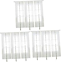 Garneck 3Pcs Cortinas Bordadas Cortinas Transparentes Persianas Transparentes Cortinas Transparentes Cortinas Voile Cortinas De Tule Janela Tela De Tule Painel De Cortina De Flores
