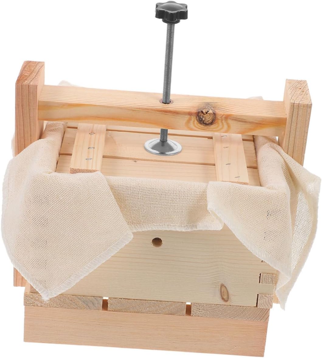 Unomor Homemade Tofu Molds Organic Silken Tofu Press Bean Curd Molds Wooden Maker Moulds Cheese Making Supplies