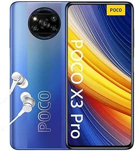 POCO X3 Pro - Smartphone 8+256GB, 6,67” 120Hz FHD+ DotDisplay, Snapdragon 860, 48MP Quad Caméra, 5160mAh, NFC, Bleu Givré (Version Française + 2 ans de garantie)