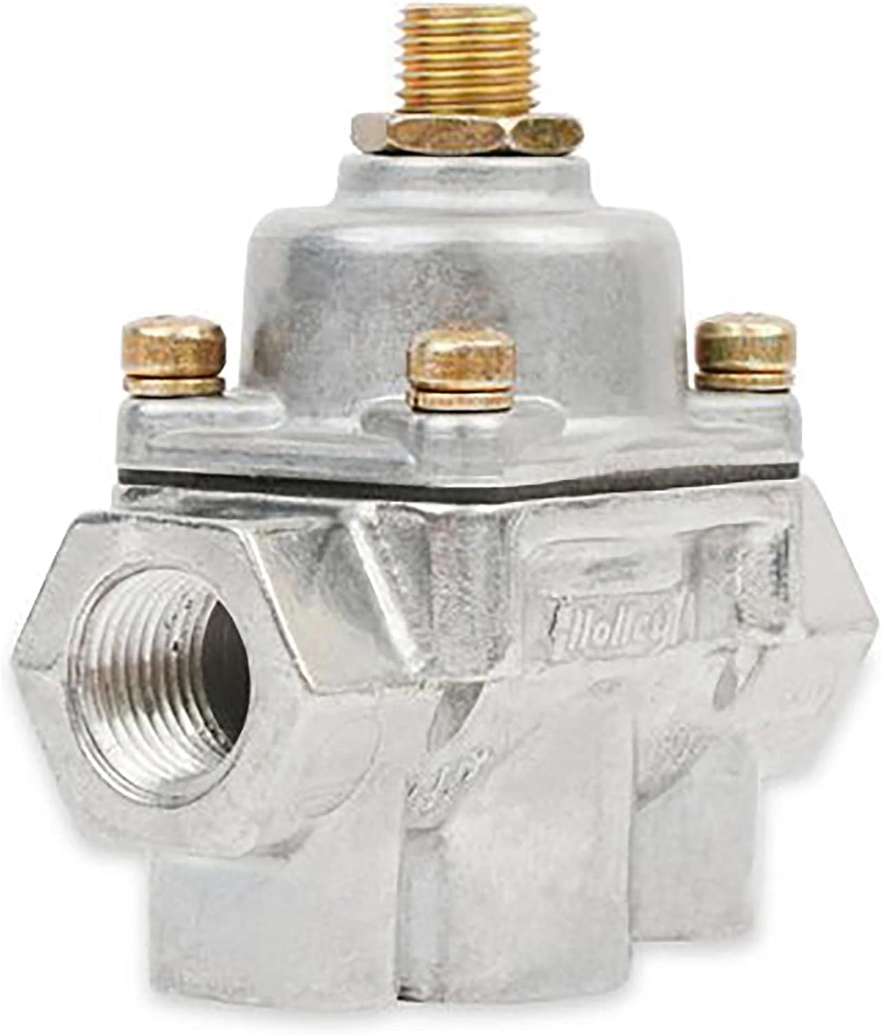 Holley Adjustable Fuel Pressure Regulator & Liquid-Filled Gauge Kit, 4.5-9 PSI Range, Works with Holley High-Performance Fuel Pumps, Includes 0-15 PSI Gauge for Carbureted Engines