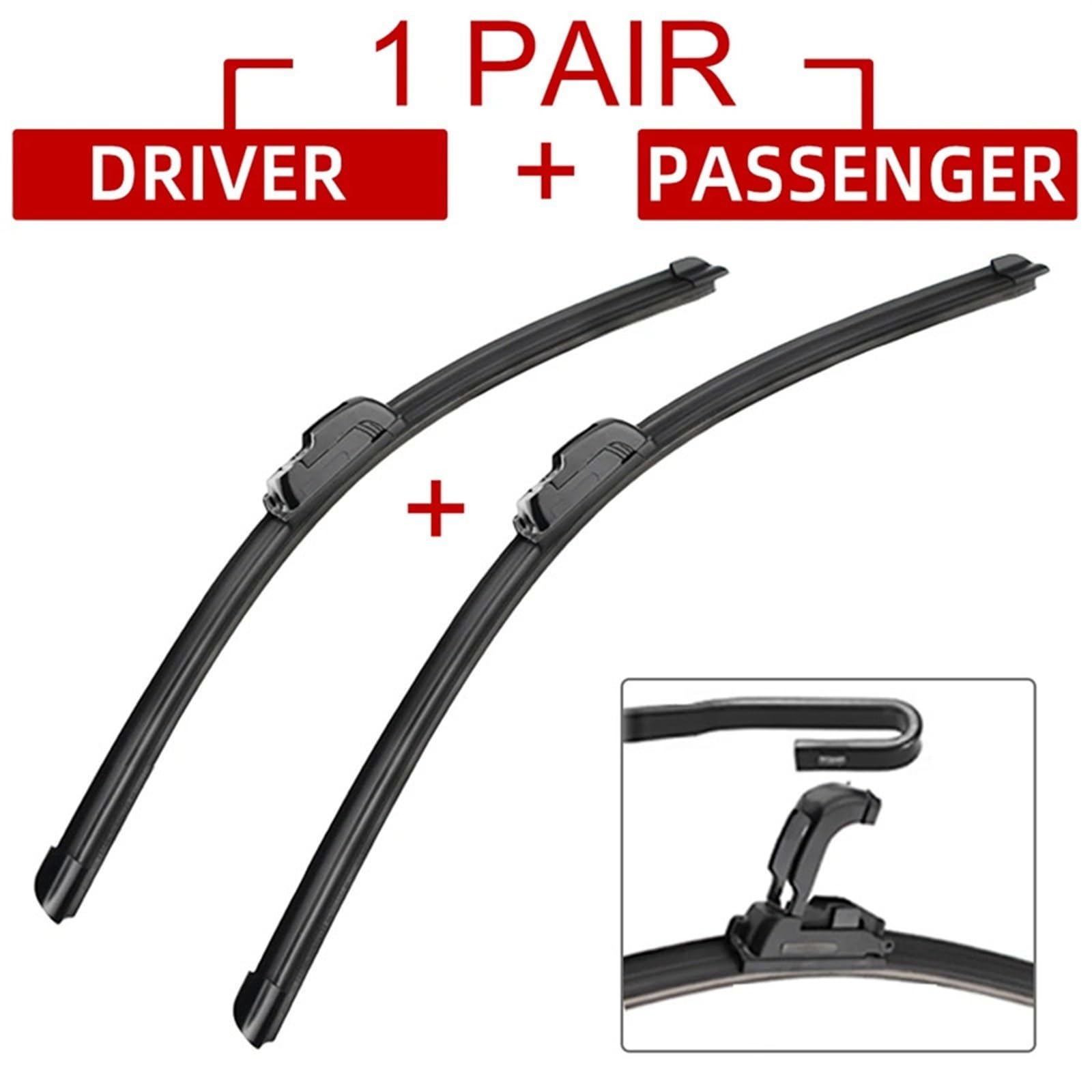 Limpiaparabrisas Coche Compatible Con Nissan X Para Trail T32 2014 2015 2016 2017 2018 2019 Accesorios Para El Automóvil Escobillas Limpiaparabrisas Delanteras Gancho UJ 26'+17''