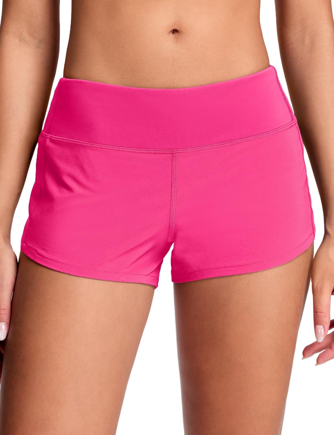 HeyNuts Focus Low Waisted Running Shorts 2.5" | Mesh Liner, Quick Dry, Lightweight, Athletic, Workout, Gym, Training, Zip Pocket, 4-Way Stretch, for Women