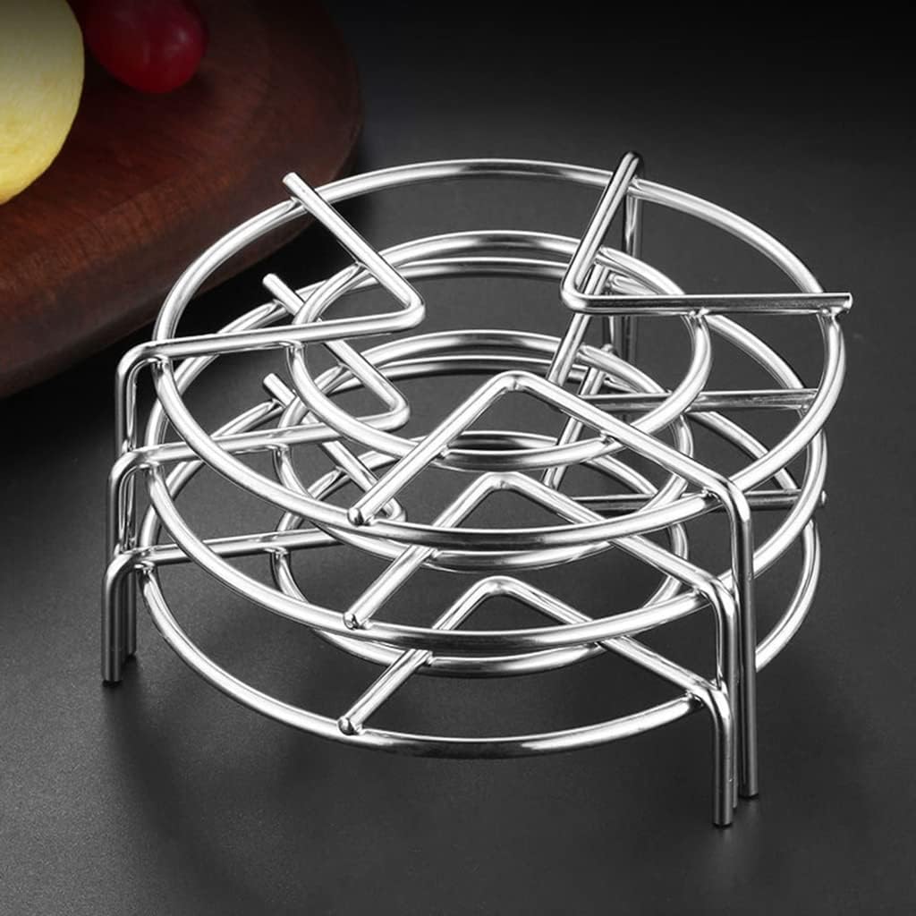 Stainless Steel Round Cooling Rack Kitchen Heat Resistant Hot Pan Multifunction Round Steamer Rack