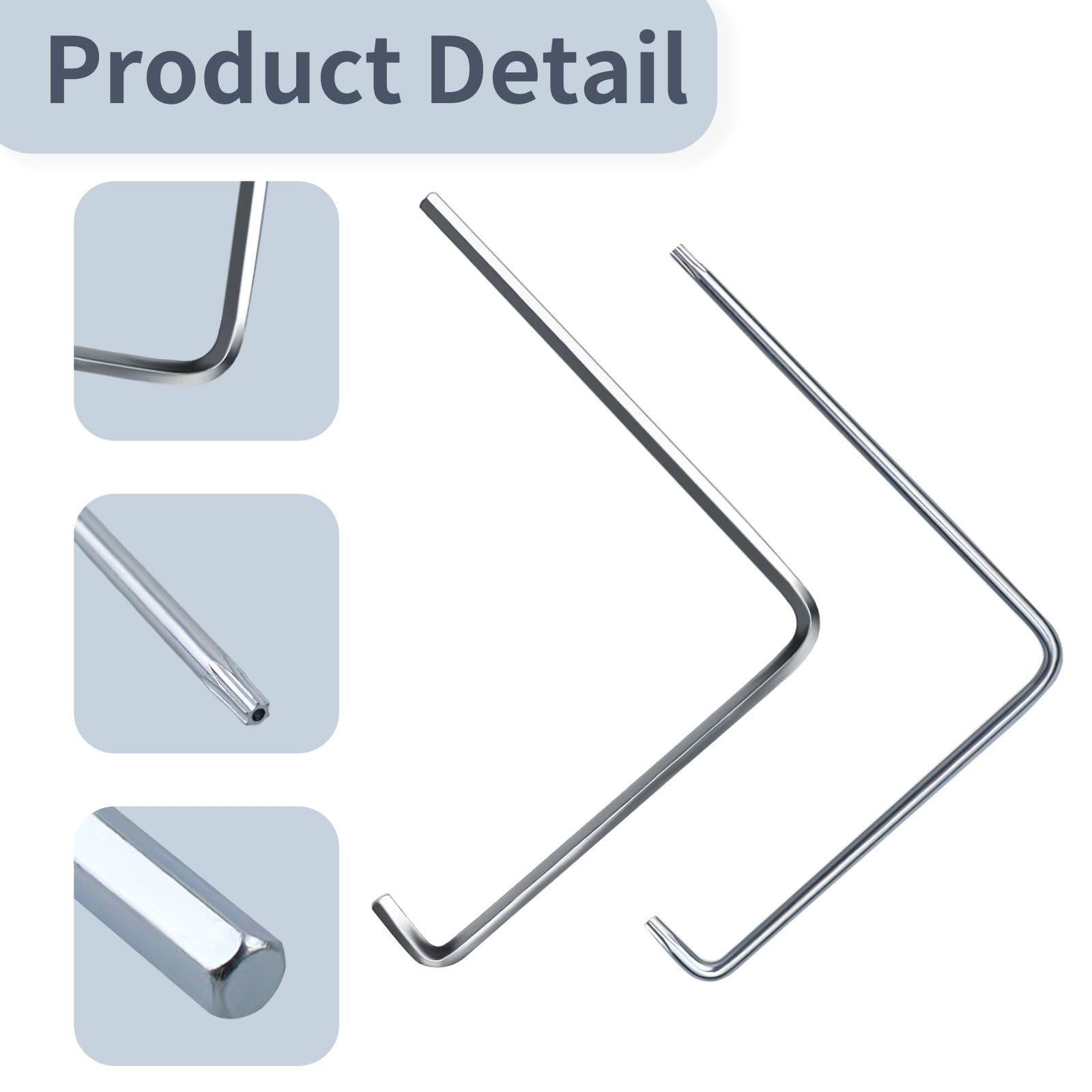 Hohitenz Window Adjustment Tool Set 2-Piece - 4 mm Allen Key & Torx TX15 - Adjustment Tool for Window Fittings and Hinges - Image 3