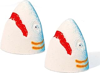Jaws Bath Bomb, 2023 Best Shark Bath Bomb, Shark Bath Bomb Blood, Funny Sea Animal Bubble Bath Bombs, Funny Jaws Bathbomb For Kids, Baby Shark Head Bath Bombs Birthday Christmas Gifts For Kids (2PCS)