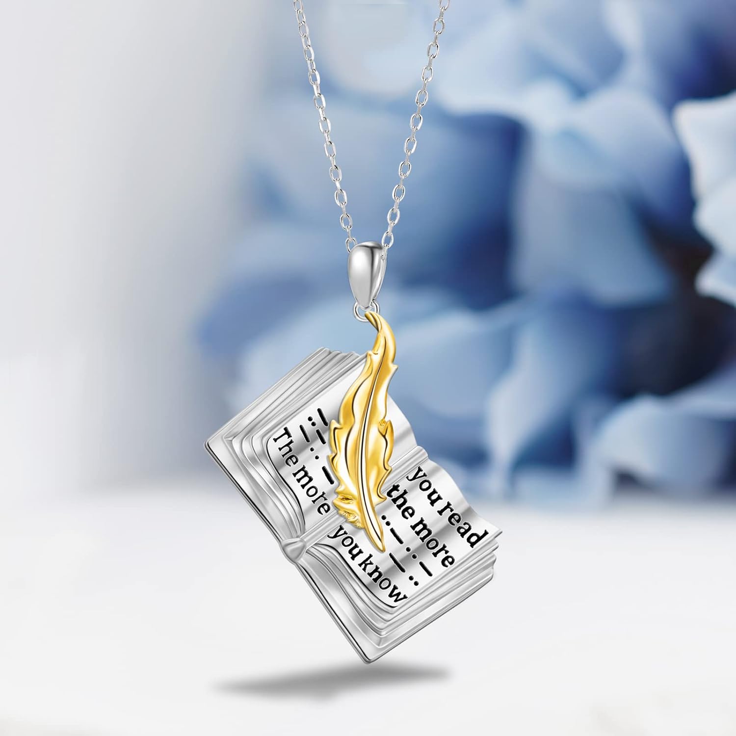 Italian Horn/Sword/Lotus/Mountain/Book/Key Necklace for Women Sterling Silver Gold Crown Necklace Gold Jewelry for Women