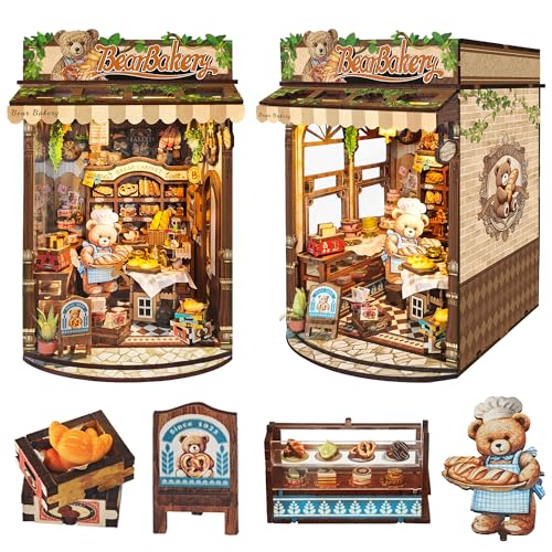 Book Nook Kit for Adults, Booknook DIY Miniature House Kit, Mini House Bookshelf Decor, Birthday...