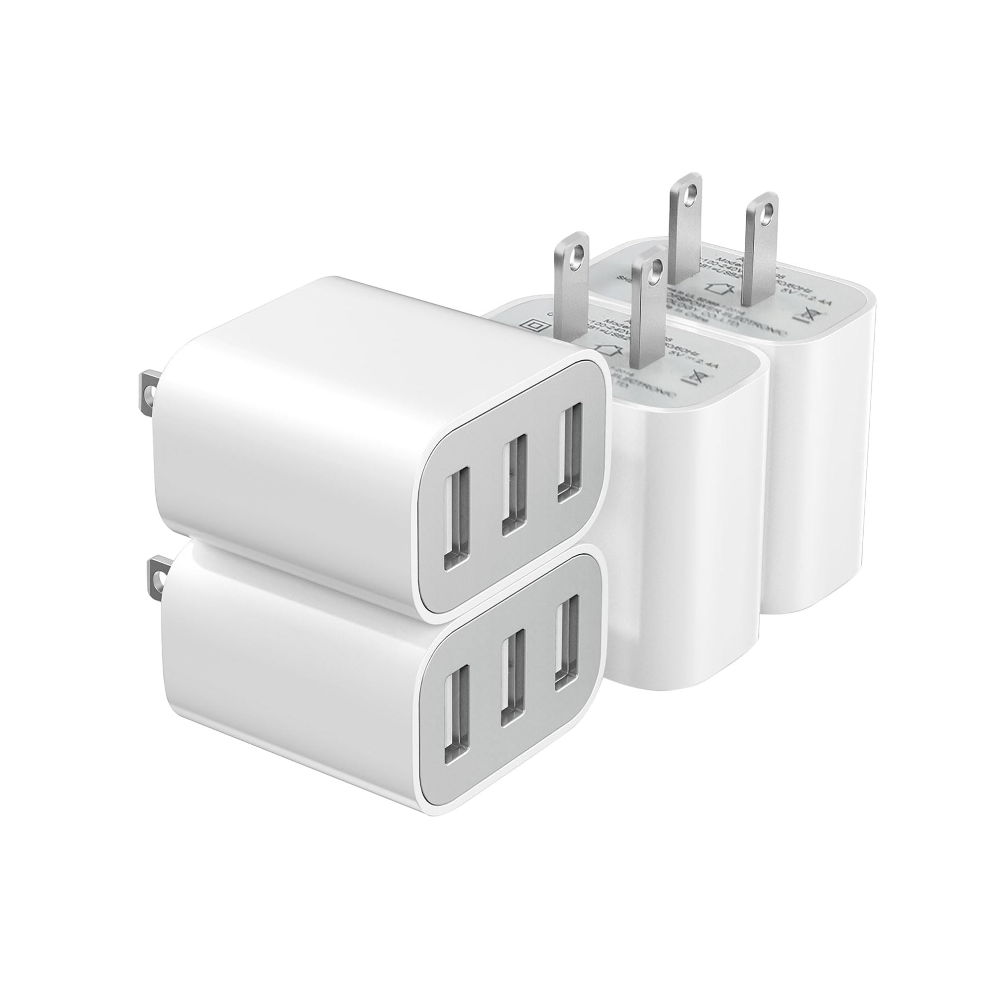 Bloque de carga USB, bloques de carga USB de enchufe de pared, cargador de pared multipuerto de carga rápida, adaptador de corriente para cargador USB C para teléfono móvil 16/15/14/13/12/11/10 Pro y