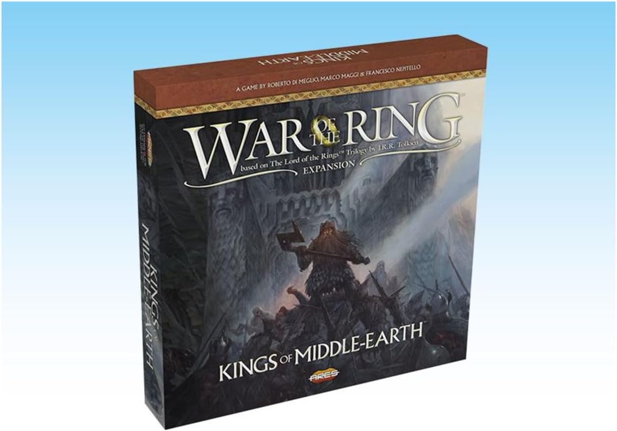 Ares Games | War of the Ring - Kings of Middle-Earth Expansion | Board Game | Ages 13+ | 2-4 Players | 120+ Minutes Playing Time