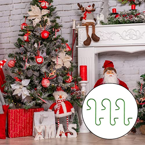 Aixoom 200 Pcs Christmas Ornament Hooks, Christmas Ornament Hangers Metal Wire Small Hooks S-Shaped With Storage Box For Christmas Tree Party Balls Decoration(Green) #TOP4