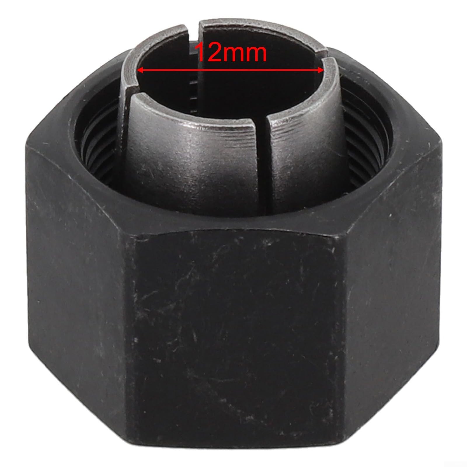 Collet de défonceuse et écrou de rechange pour Bosch DW616 DW618 16171618 Series - Comprend un mandrin de 12 mm - Remplace la pièce 2610906283 2610906287 (12 mm)
