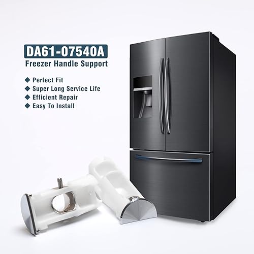 Miniatura 3 de DA61-07540A DA61-08247A Kit de soporte de cubiertas de manija de puerta de repuesto para refrigerador compatible con Samsung 3298044 AP5578979