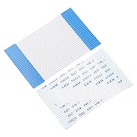 Vista 61 de uxcell Cable plano flexible, 30 mm, 1 mm de distancia entre conductores, 4 pines, cables FPC y FFC de cinta flexible para televisor LCD, audio