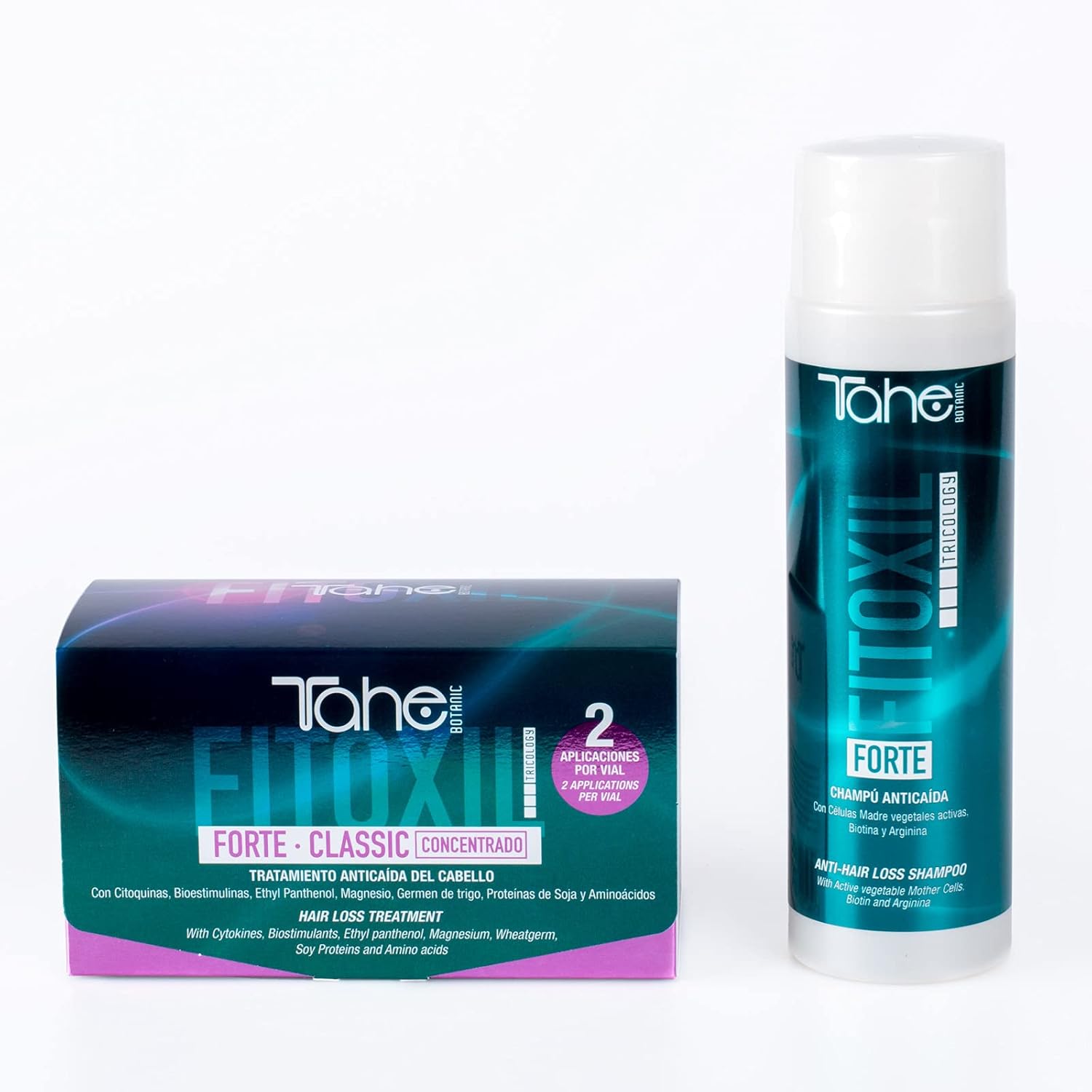 Tahe Botanic Fitoxil Small Kit Forte Classic - Hair Loss Treatment 6x10ml + Shampoo 300ml