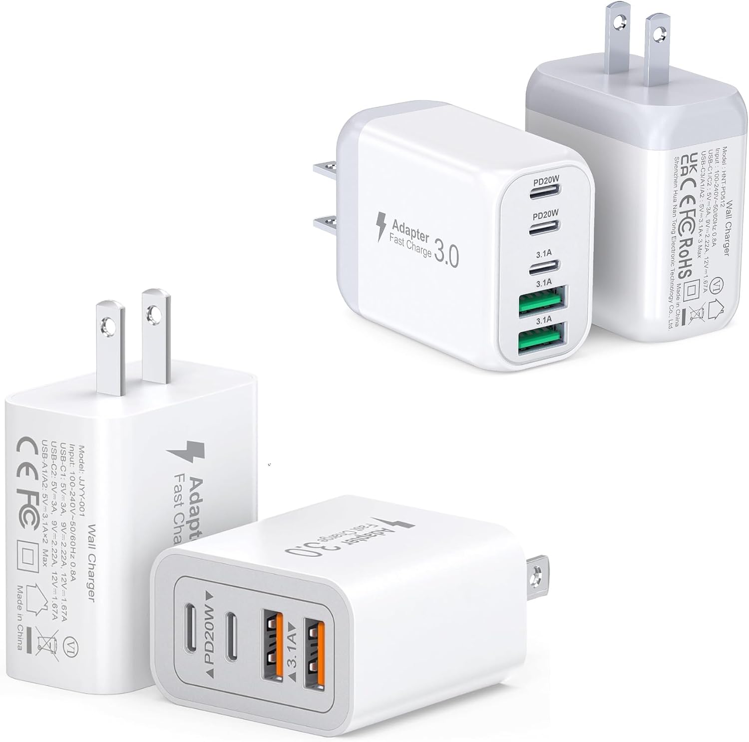 Amazon.com: 40W USB C Charger Block and 50W USB C Wall Charger Block, 2 ...
