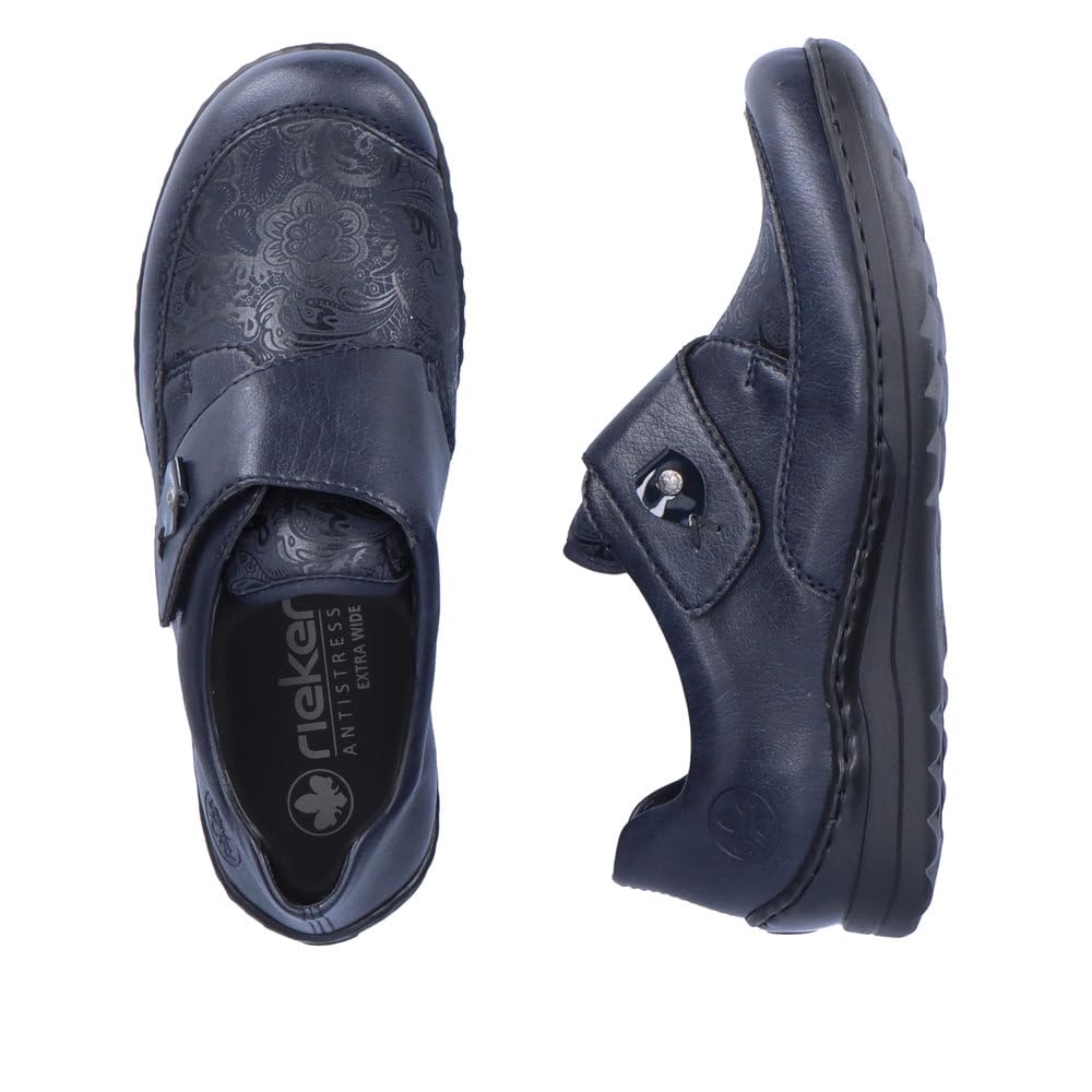 Rieker N3945-40 Damen Sneaker High Synthetik in Silber - Gr. 36