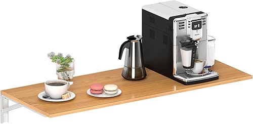 Need Banco de trabajo plegable para montar en la pared, longitud de la mesa de 47.2 pulgadas de ancho, 20 pulgadas, complemento perfecto para garaje